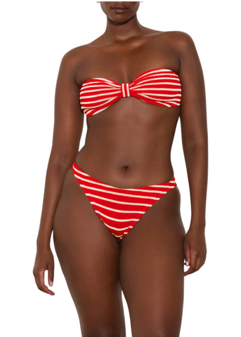 Jean Bikini - Red/White Stripe