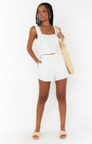 Hendrix Shorts - White Linen