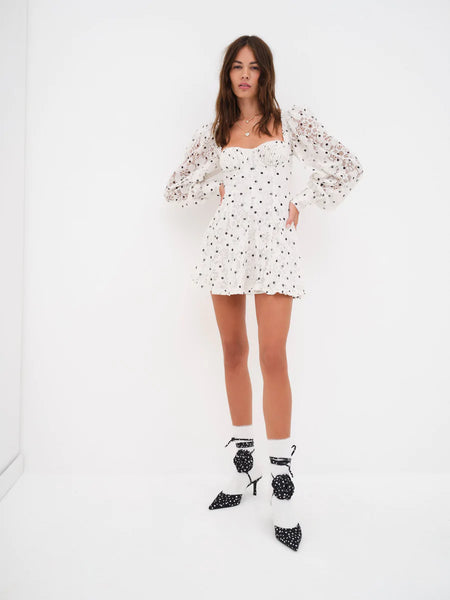 For Love and Lemons Donna Long Sleeve Mini Dress | VIDA MOULIN For Love and Lemons Donna Long Sleeve Mini Dress | VIDA MOULIN