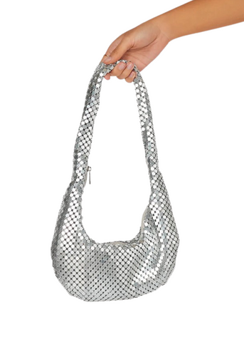 Luna Shoulder Bag - Silver