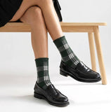 Brooklyn Plaid Grip Sock