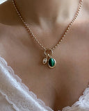 Soren Ball Charm Clip Necklace