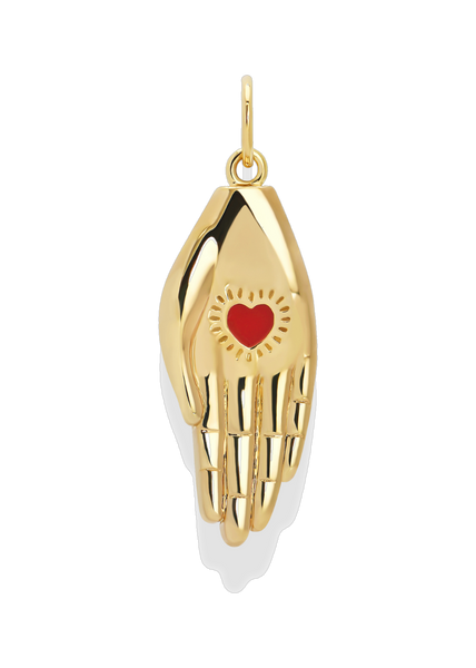 Alma Heart in Hand Charm