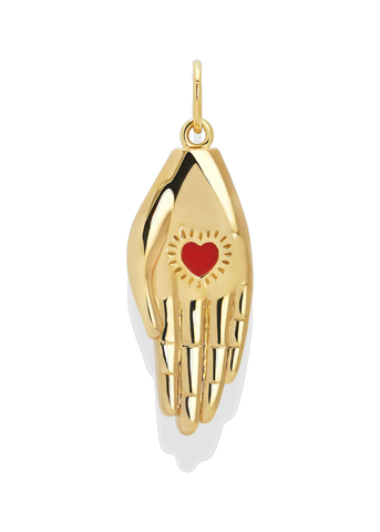 Alma Heart in Hand Charm