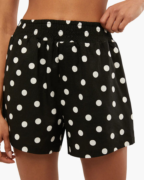 Elastic Oversized Polka Dot Short