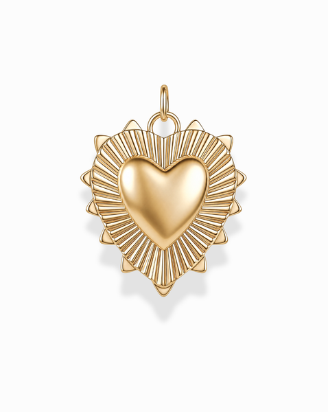 Grande Lynn Engravable Heart Charm