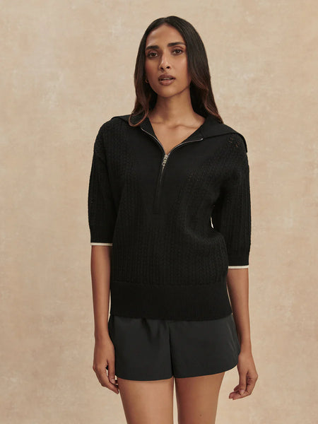Arney Half Zip Knit Polo