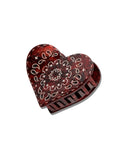 Paisley Heart Claw Clip