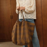 Elisa Tartan Tote