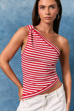 Newport Stripe Top - Red