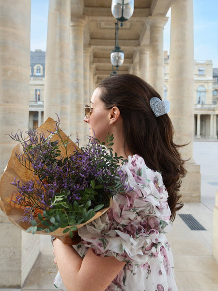 Paisley Heart Claw Hair Clip