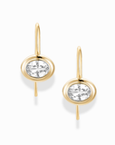 Lucia Oval French Hook Earrings