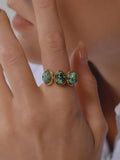 Sorrel Triple Stone Ring