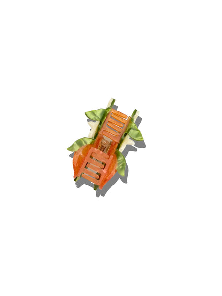 Orange Blossom Hair Claw Clip
