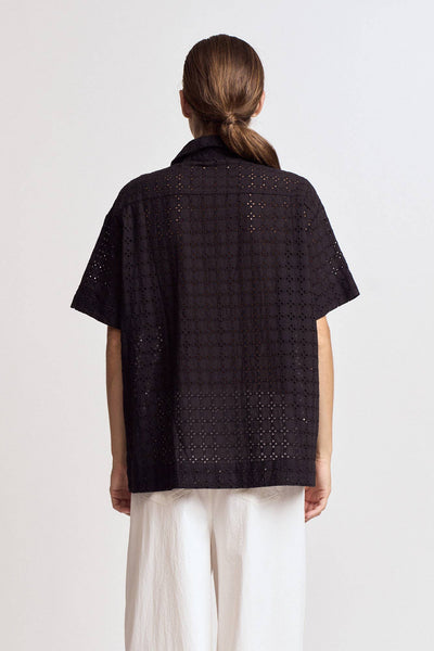 Eyelet Resort Button Down