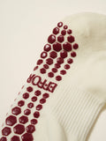 Cropped Crew Tomato Pilates Sock