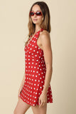 Rumi Polka Dot Halter Mini Dress