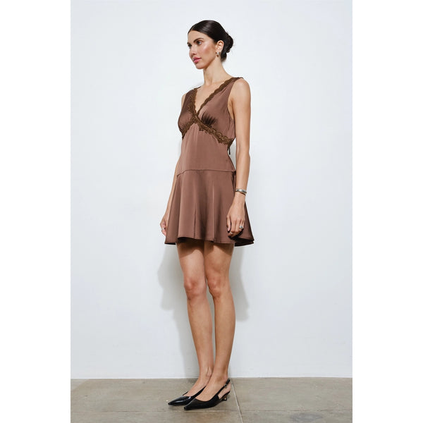 Elena Satin Mini Dress
