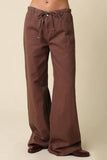 Kaylyn Drawstring Pants - Brown