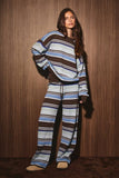 Multi Stripe Sweater Set