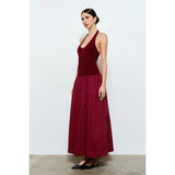 Odette Ruched Maxi Dress
