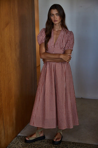 Cottage Gingham Maxi