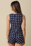 Nataly Polka Dot Sleeveless Top