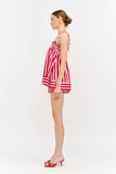Juni Red Stripe Top