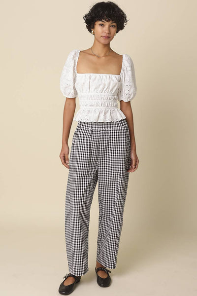 Scarlett Gingham Baggy Pants