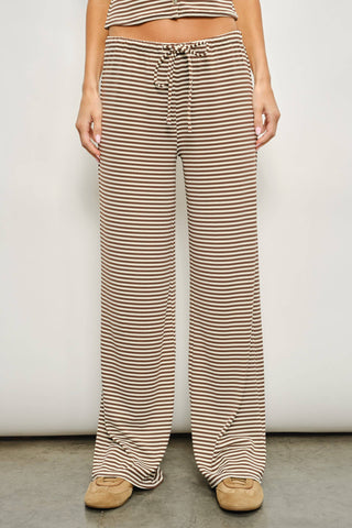 Ronnie Striped Pant - Brown