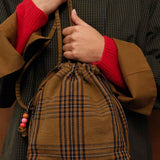 Billie Paloma Tartan Bucket Bag