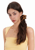 Olah Leopard Silk Scrunchie