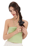 Olah Petite Dot Silk Scrunchie
