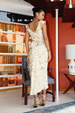 Blooming Floral Satin Maxi