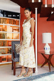 Blooming Floral Satin Maxi