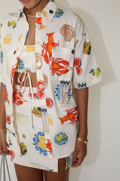 Bon Appetit Embroidered Shirt