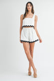Wavy Linen Set - Off White
