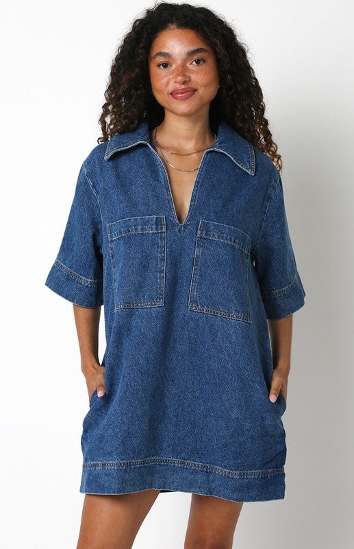 Ava Denim Dress | VIDA MOULIN Ava Denim Dress | VIDA MOULIN