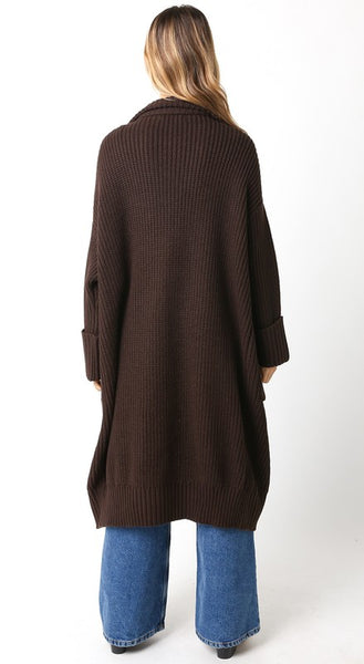 Claire Cardigan - Coffee Bean
