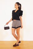Gingham Lace Shorts