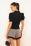 Gingham Lace Shorts