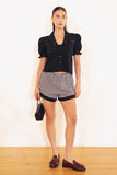 Gingham Lace Shorts