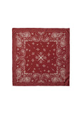 Paisley Silk Bandana - Ruby Burgundy