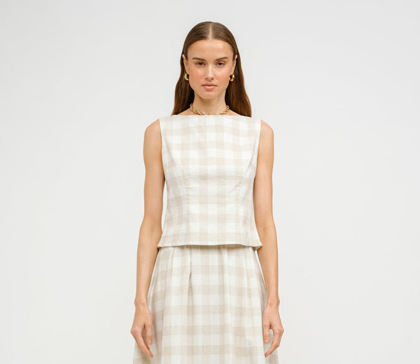 Josefina Gingham Top