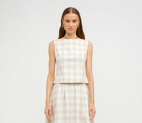 Josefina Gingham Top