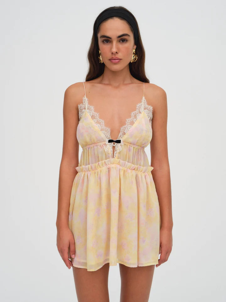 For Love & Lemons Elita Floral Mini Dress | VIDA MOULIN For Love & Lemons Elita Floral Mini Dress | VIDA MOULIN