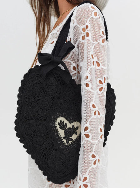 Crochet Heart Bag