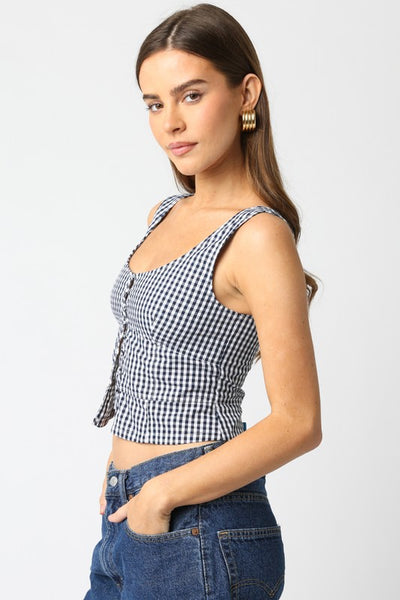 Jen Checkered Top