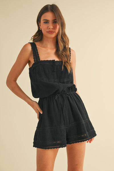 Iris Lace Romper