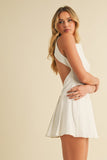 Candace Open Back Romper